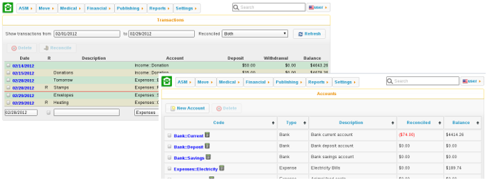 screenshot of Animal Shelter Manager